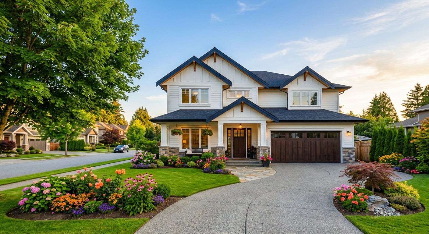 Beautiful family home in a British Columbia neighbourhood
